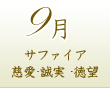 ９月のパワーストーン誕生石：サファイヤ